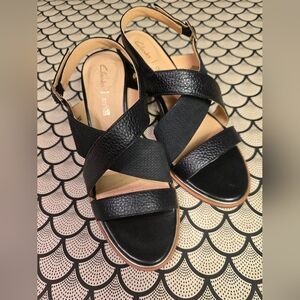 Clarks Women's Black Sandals